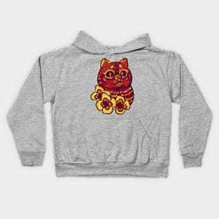 sunset kitty Kids Hoodie